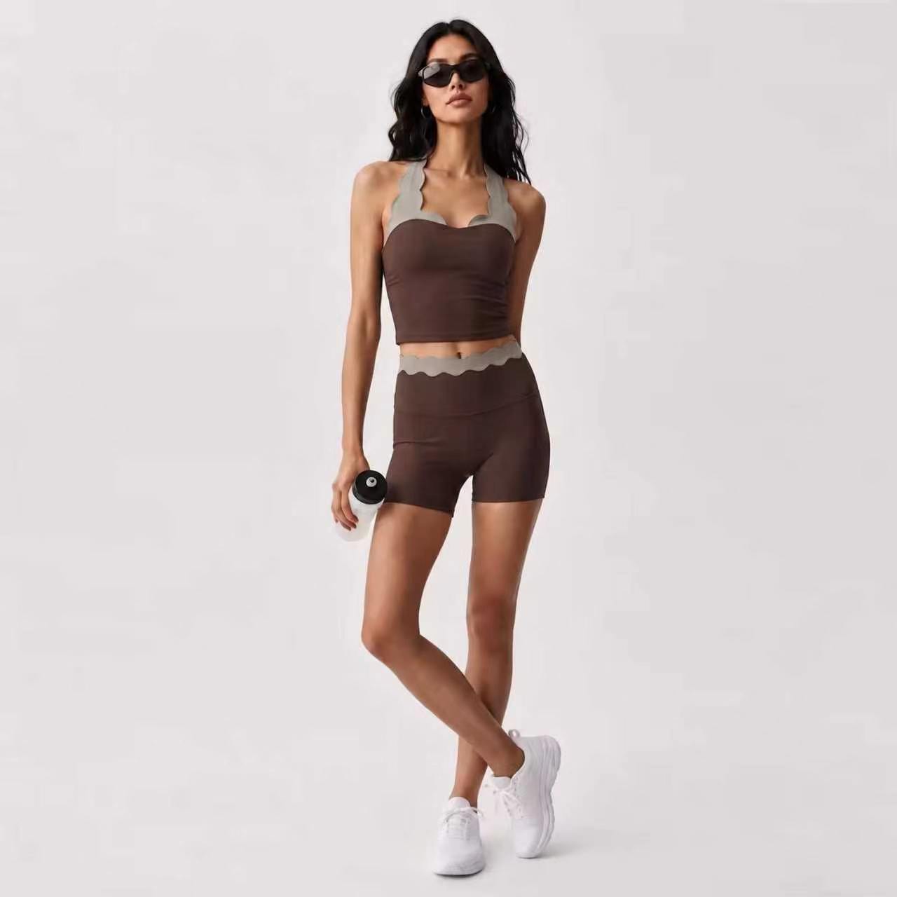 Conjunto de Yoga de 2 Piezas p - Lace Bralette Set reseña y precio